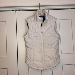 White fall/winter vest